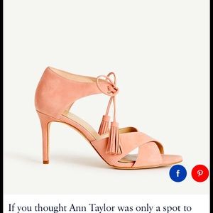 Ann Taylor blush pink soft sandal 6.5